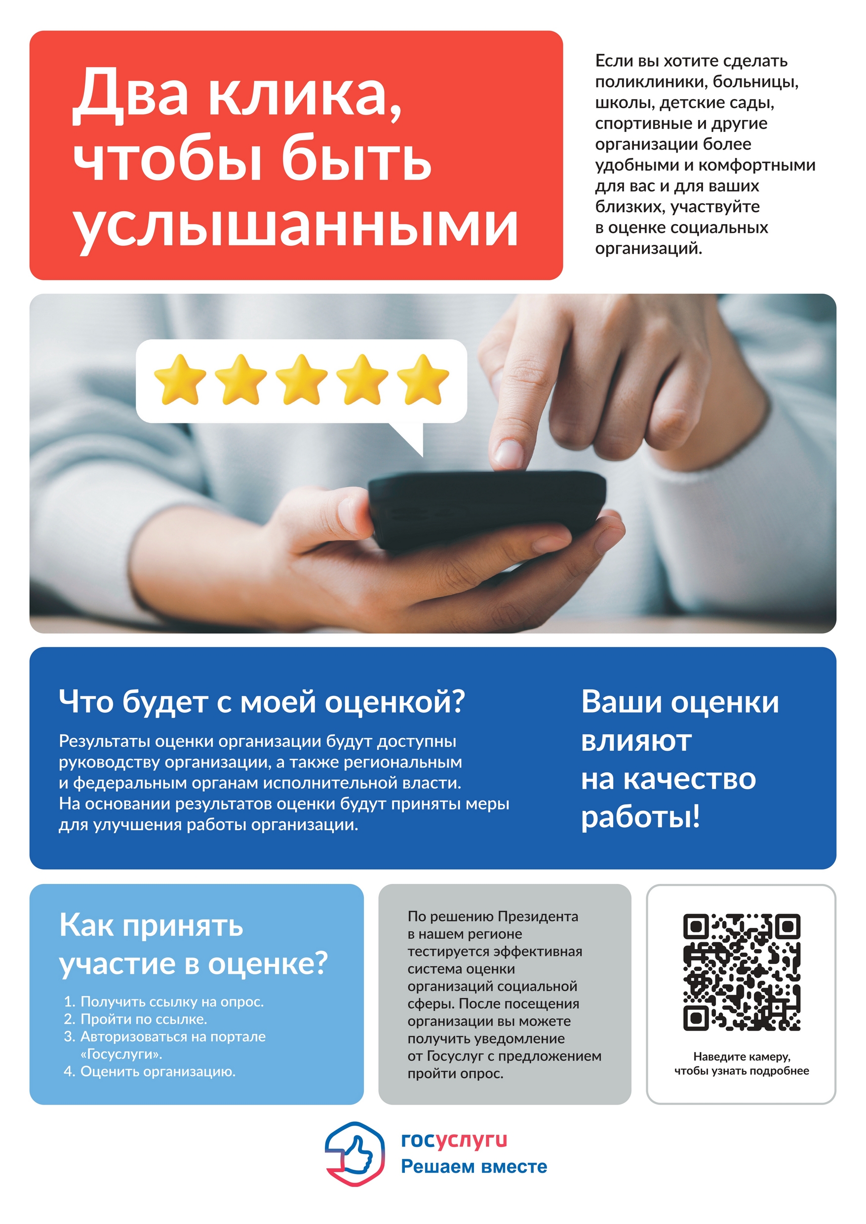 Cистема оценки гражданами качества и условий оказания услуг организациями социальной сферы.